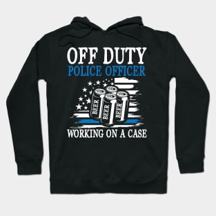 Off Duty Police Officer Working on a Case Hoodie